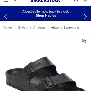 Birkenstock Arizona Essentials Black Sandals